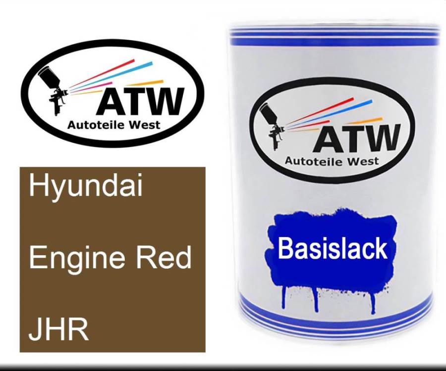 Hyundai, Engine Red, JHR: 500ml Lackdose, von ATW Autoteile West.